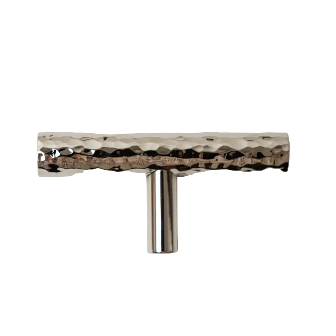 Solid Brass Nickel Hammered Cabinet Pull Handles & Knobs - Polished Nickel Finish - Image 6