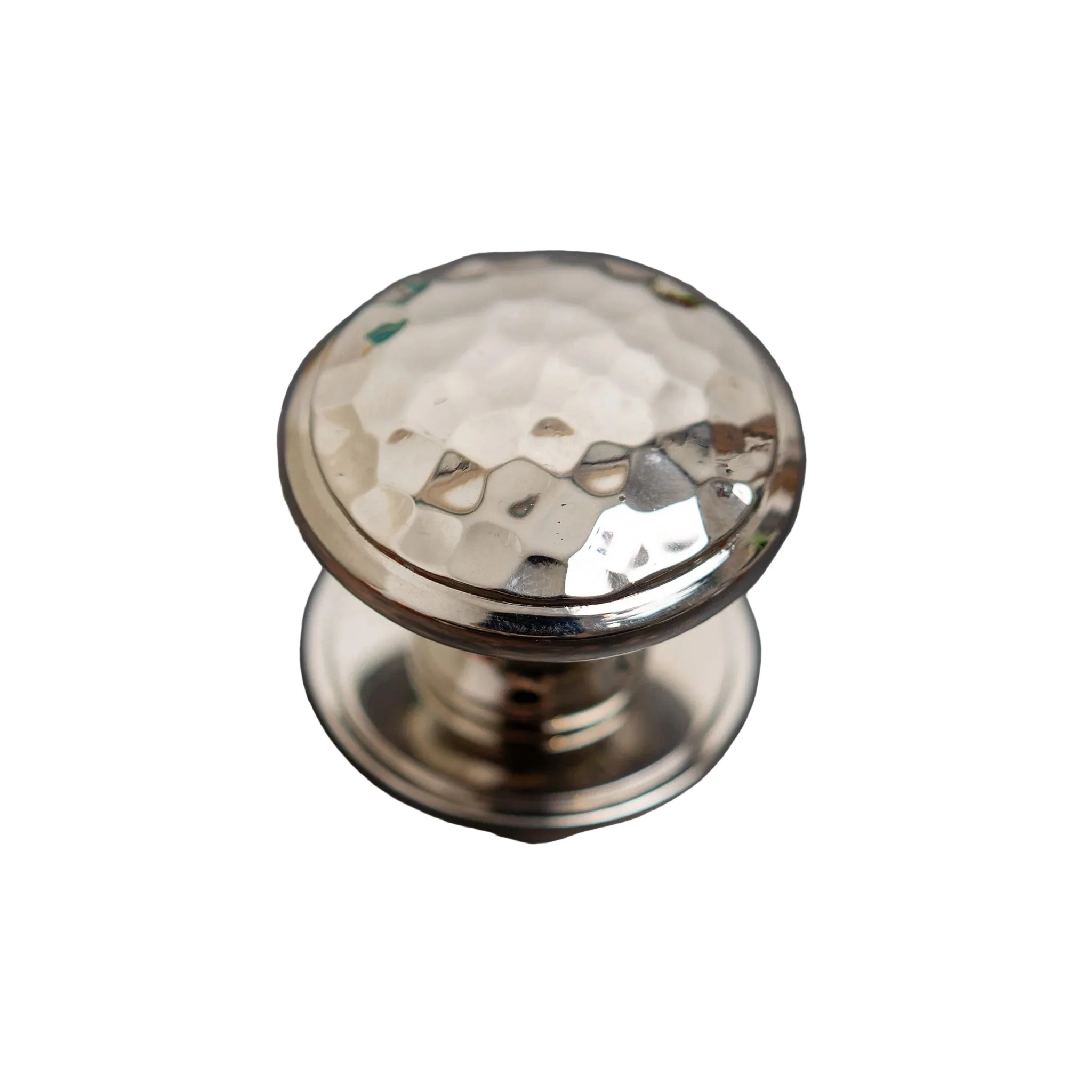 Solid Brass Nickel Hammered Cabinet Pull Handles & Knobs - Polished Nickel Finish - Image 8