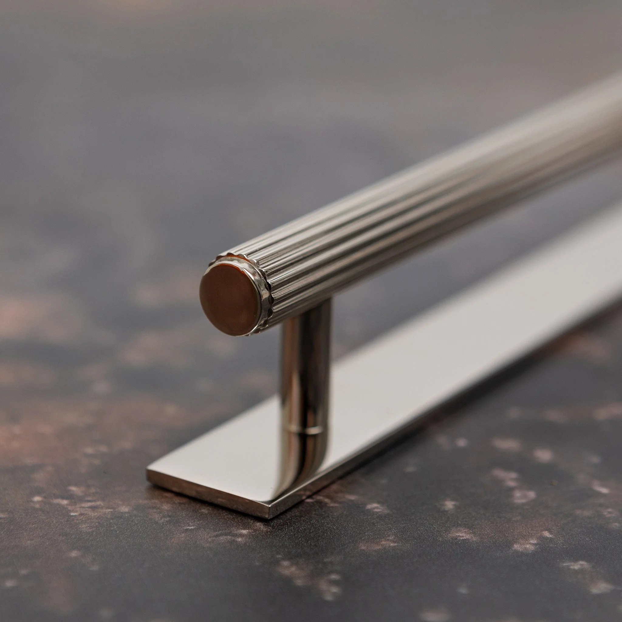 Brass Bee Knurled Cabinet-Handle Backplate — 160mm Polished Nickel (Spare/Accessory) - Image 11