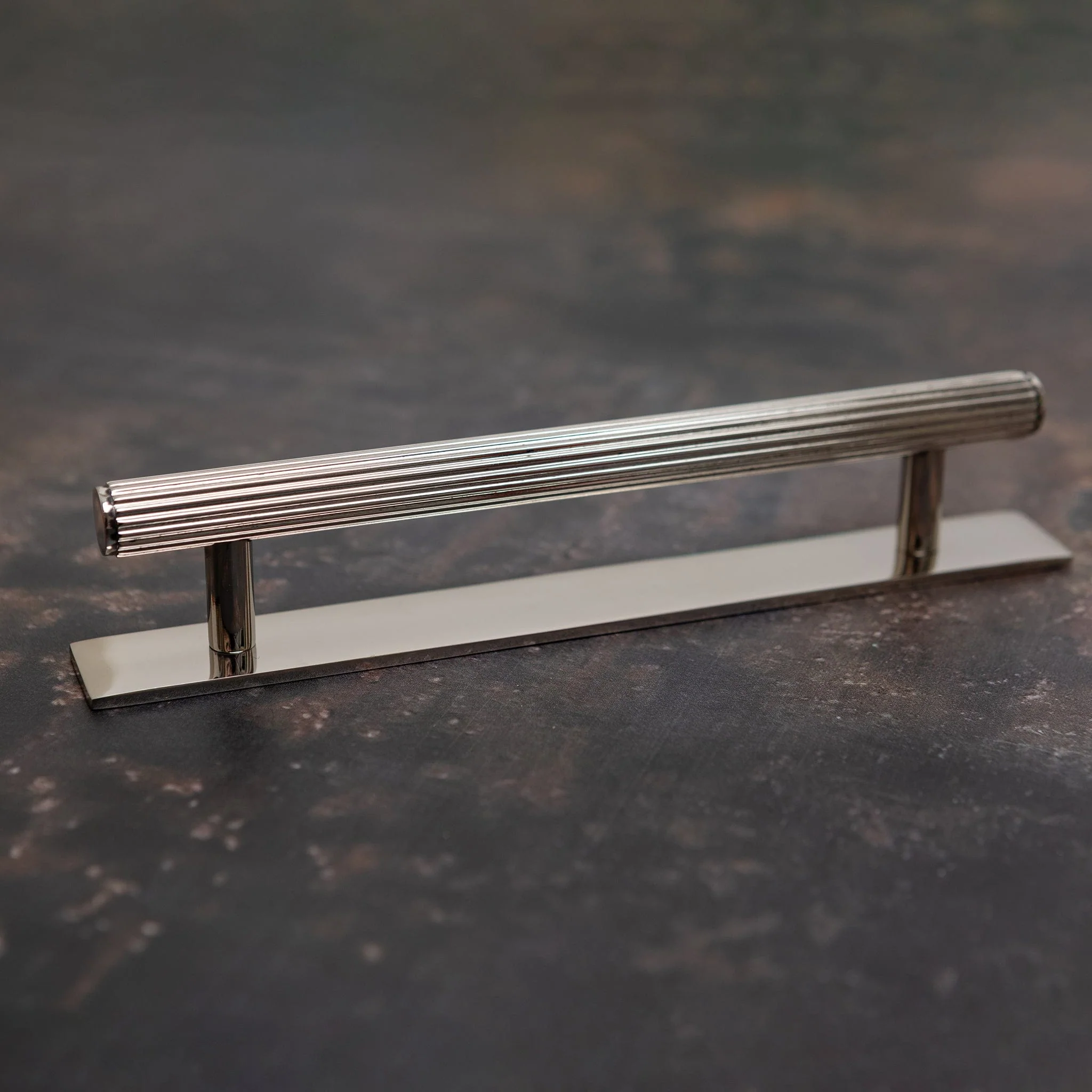Brass Bee Knurled Cabinet-Handle Backplate — 160mm Polished Nickel (Spare/Accessory) - Image 19