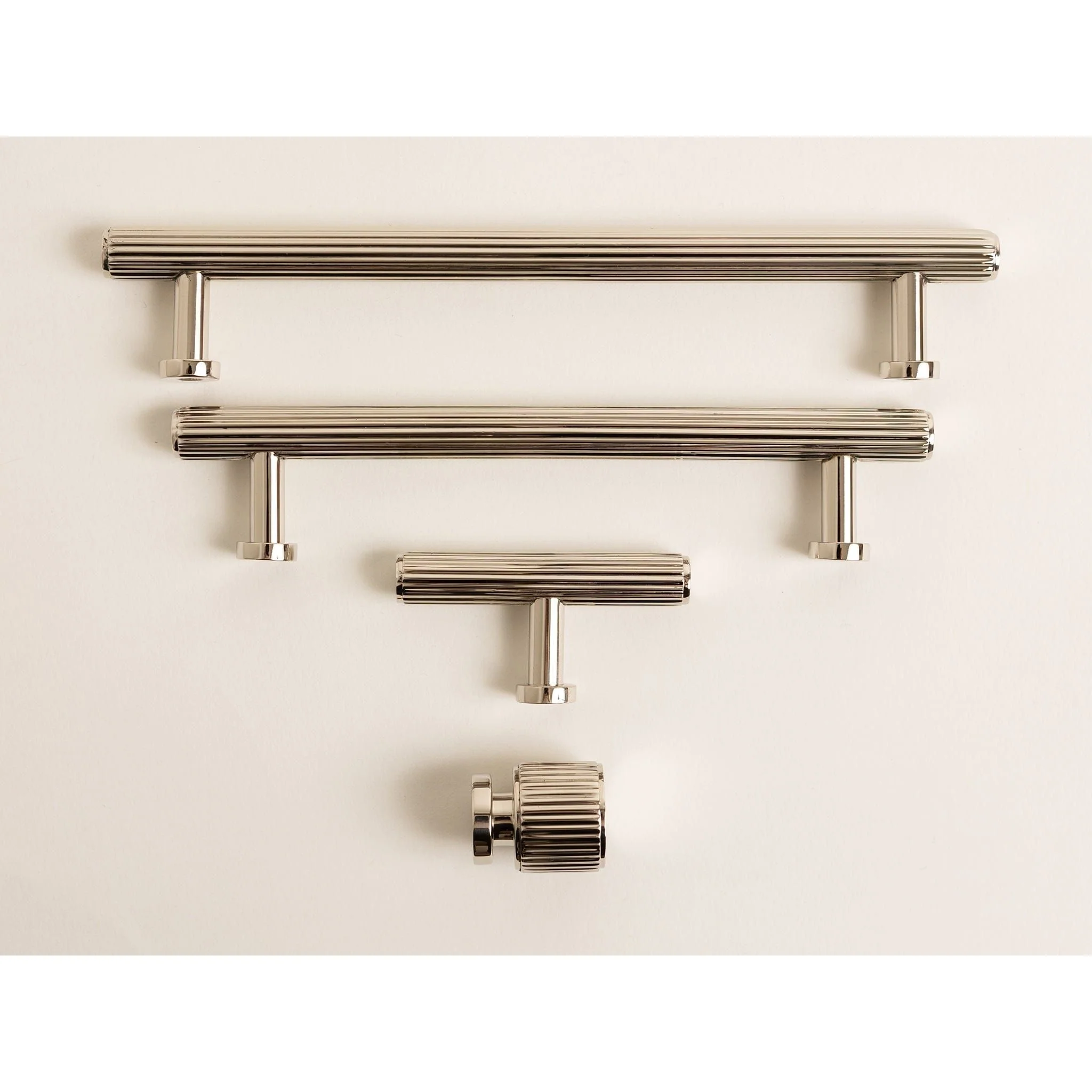 Brass Bee Knurled Cabinet-Handle Backplate — 160mm Polished Nickel (Spare/Accessory) - Image 24