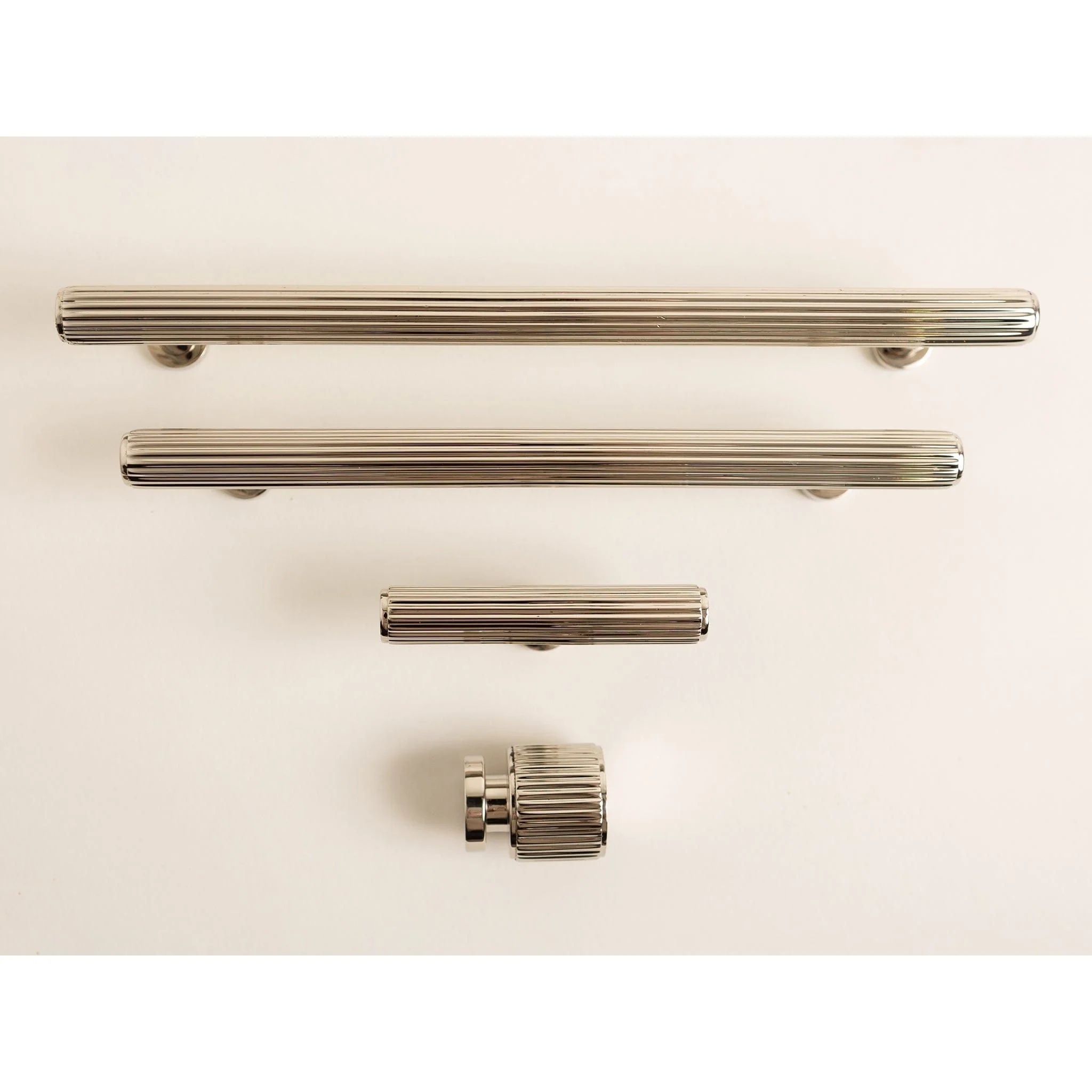 Brass Bee Knurled Cabinet-Handle Backplate — 160mm Polished Nickel (Spare/Accessory) - Image 26