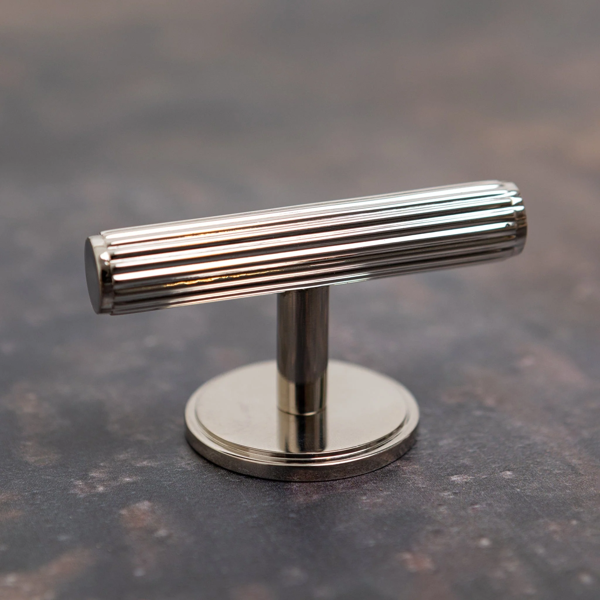 Brass Bee Knurled Cabinet-Handle Backplate — 160mm Polished Nickel (Spare/Accessory) - Image 4