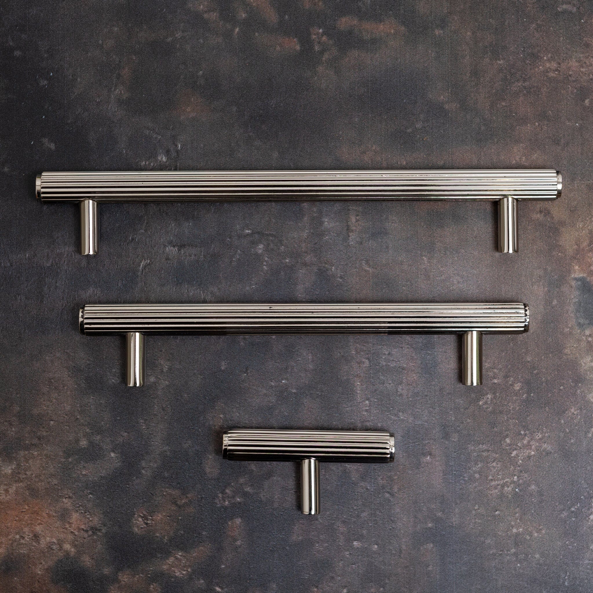 Brass Bee Knurled Cabinet-Handle Backplate — 160mm Polished Nickel (Spare/Accessory) - Image 9