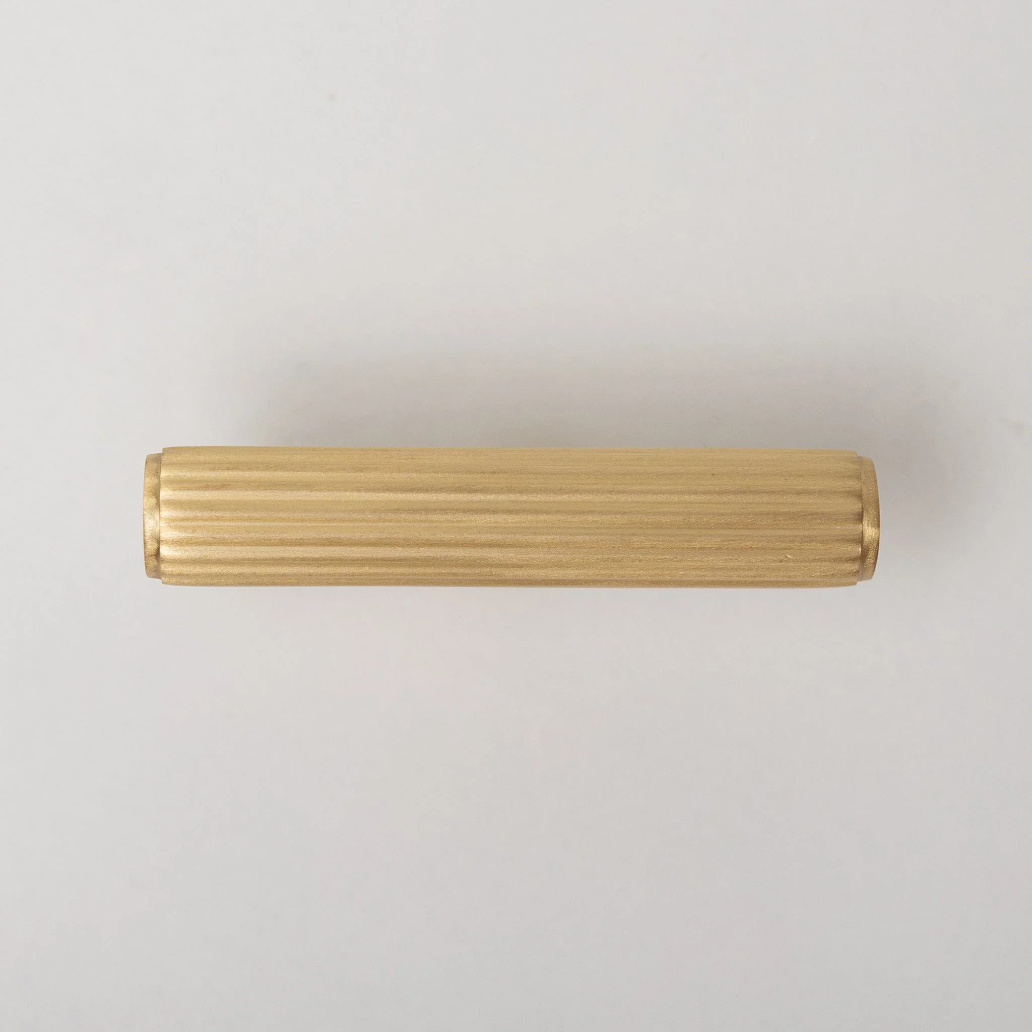 Solid Brass Straight Knurled Kitchen Pull Handles & Knobs - Satin Brass Finish - Image 11