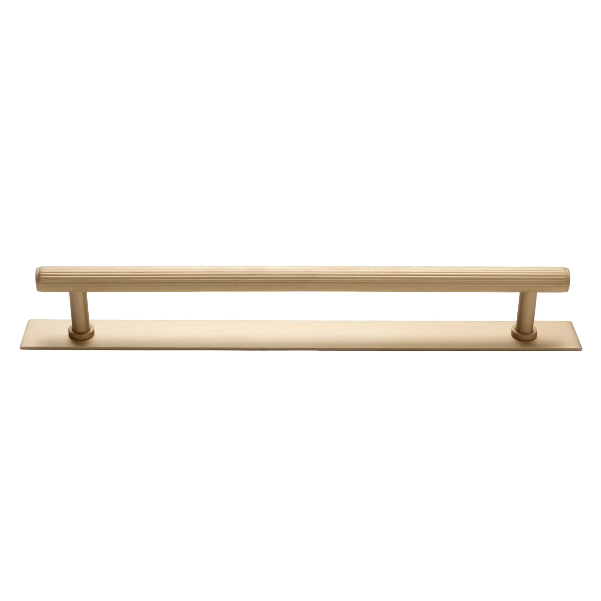 Solid Brass Straight Knurled Kitchen Pull Handles & Knobs - Satin Brass Finish - Image 18