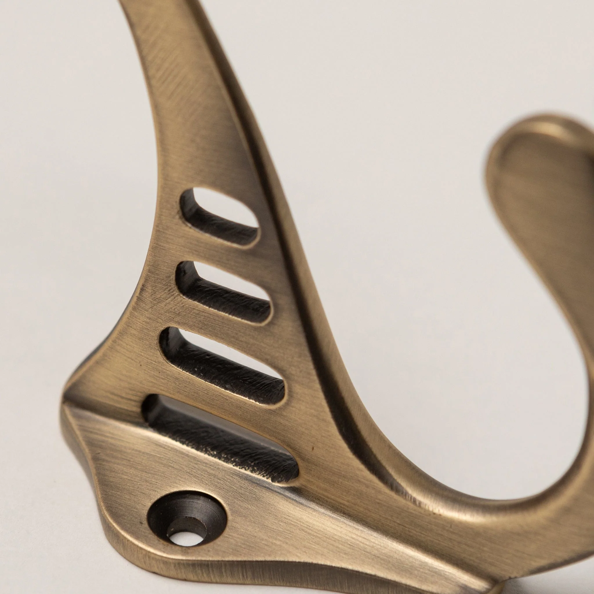 Solid Brass Sunrise Coat Hook - Antique Brass Finish - Image 3