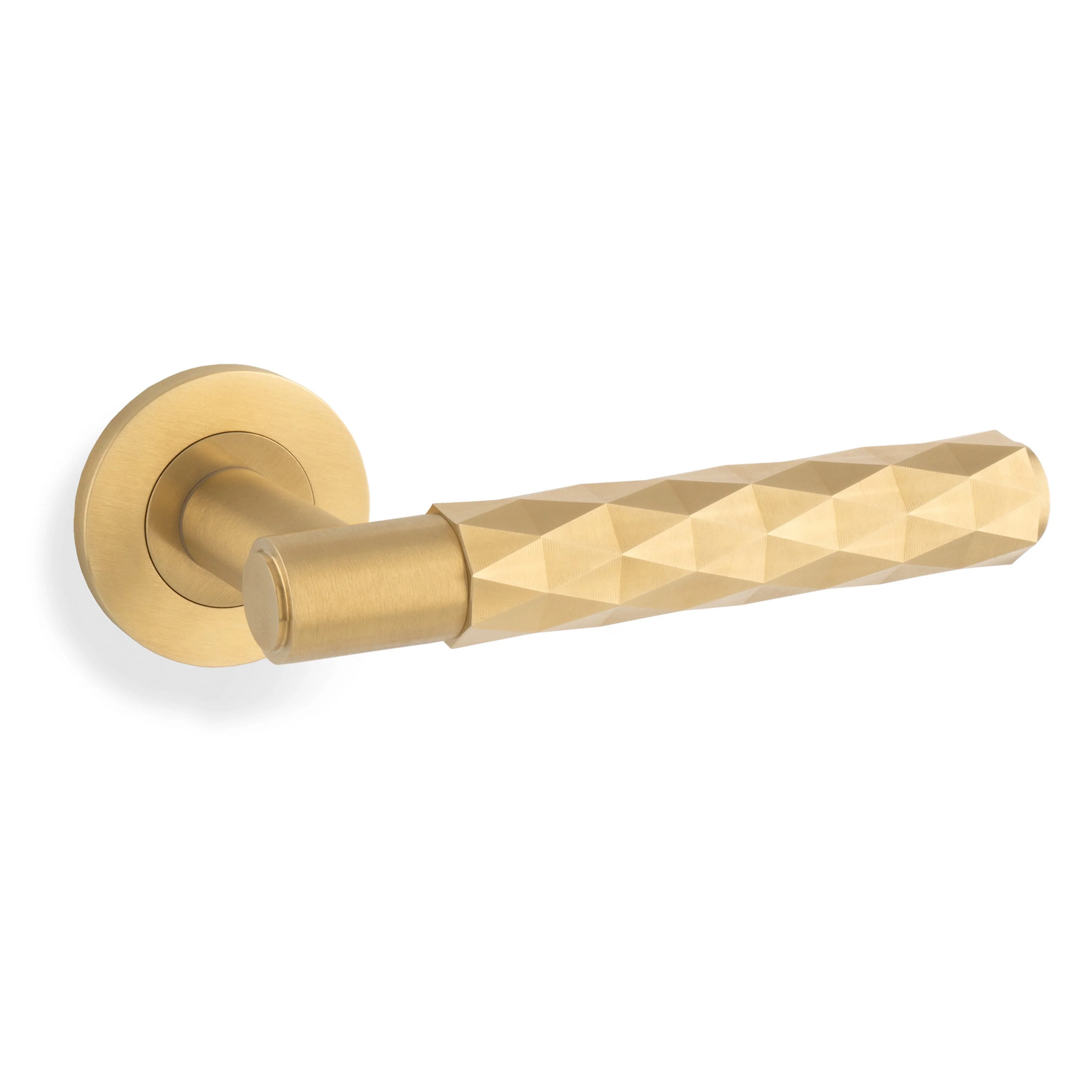 Diamond Cut Spitfire Lever on Round Rose - Image 16
