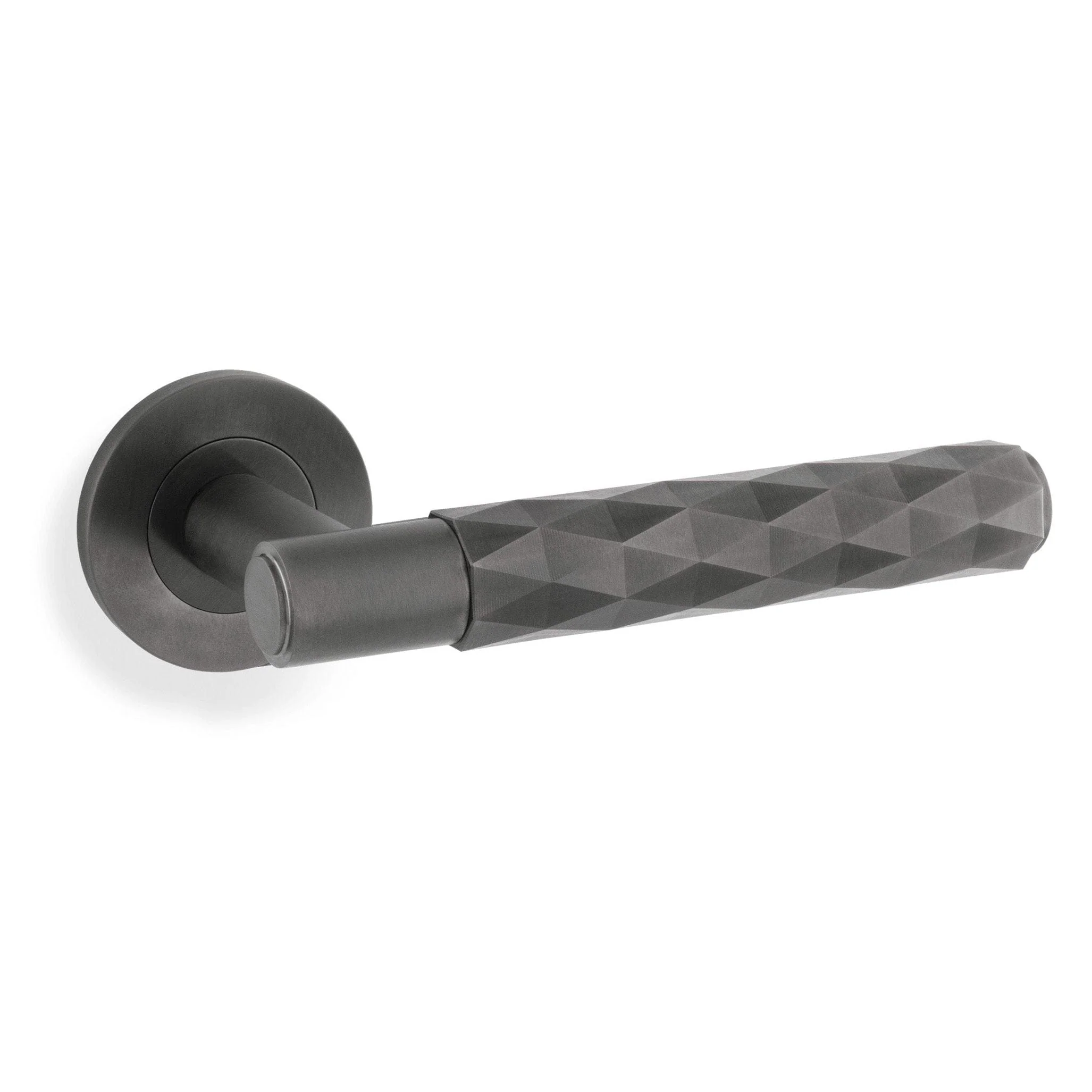Diamond Cut Spitfire Lever on Round Rose - Image 8