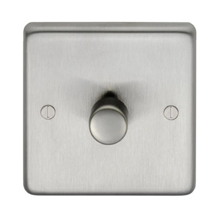 Stainless steel 1 Gang Dimmer - Satin Stainless Steel - Image 2