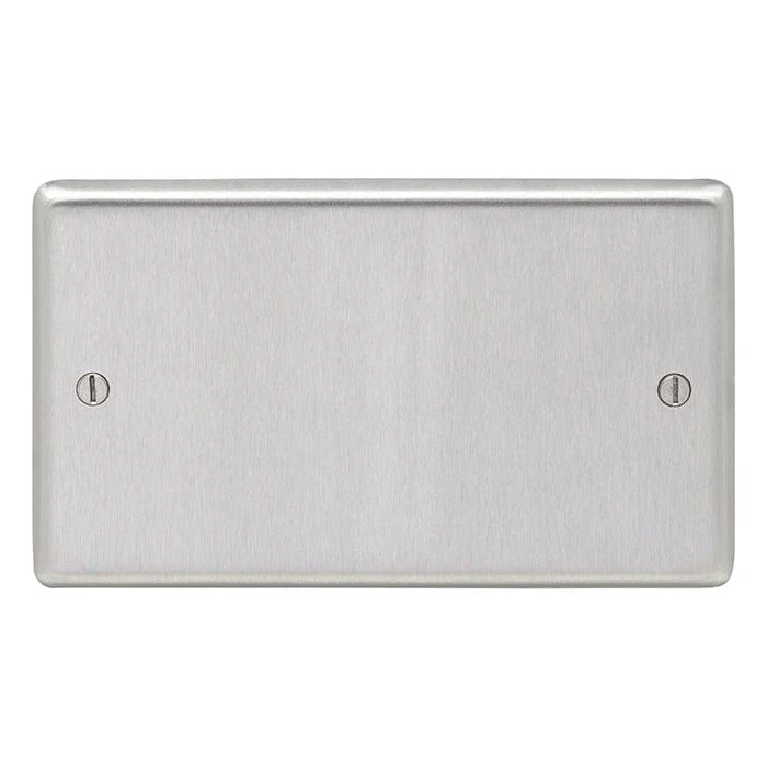 Stainless steel Double Blank Plate - Satin Stainless Steel