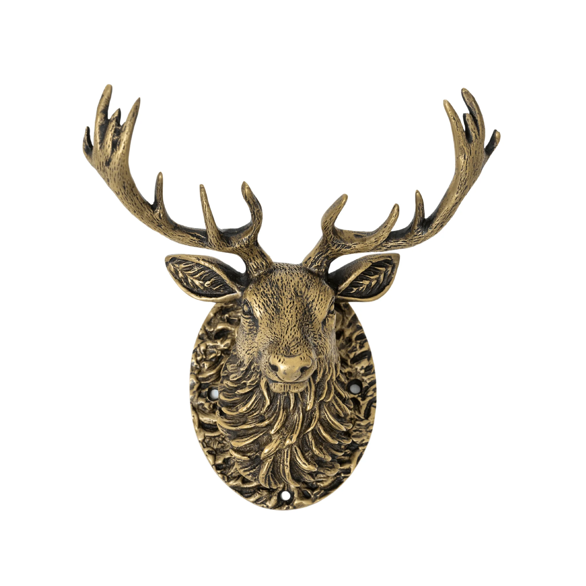Stag Door Knocker - Heritage Finish