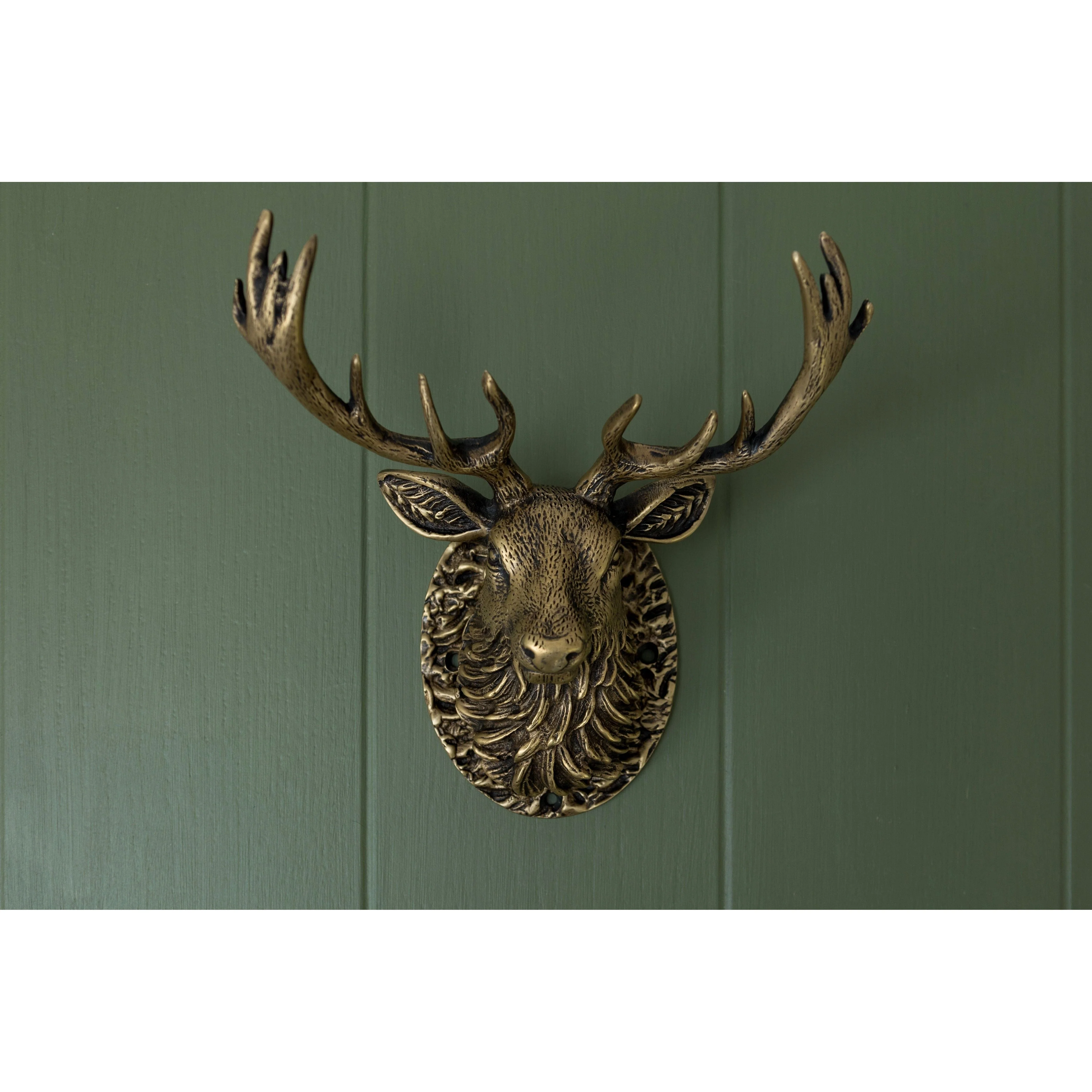 Stag Door Knocker - Heritage Finish - Image 5