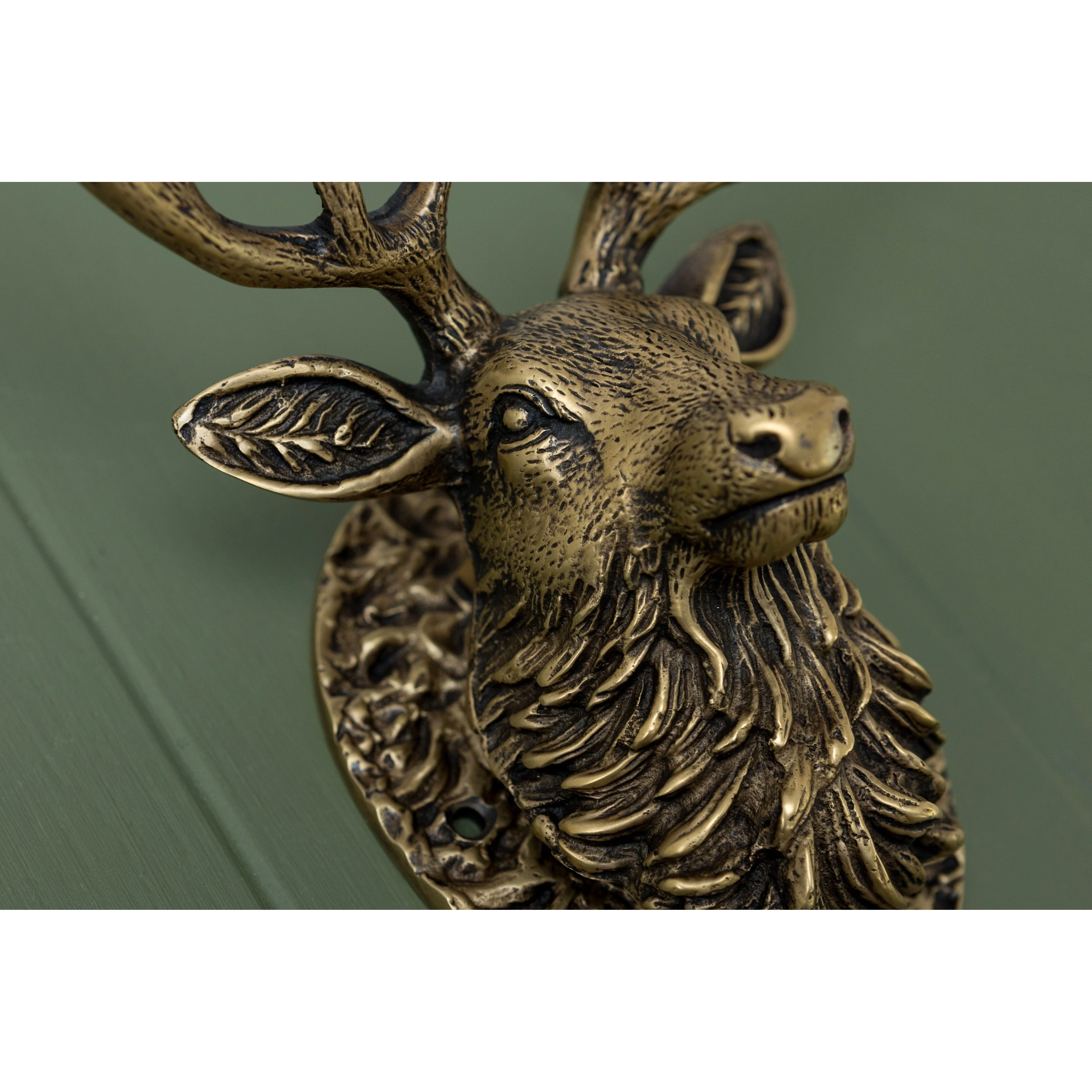 Stag Door Knocker - Heritage Finish - Image 6