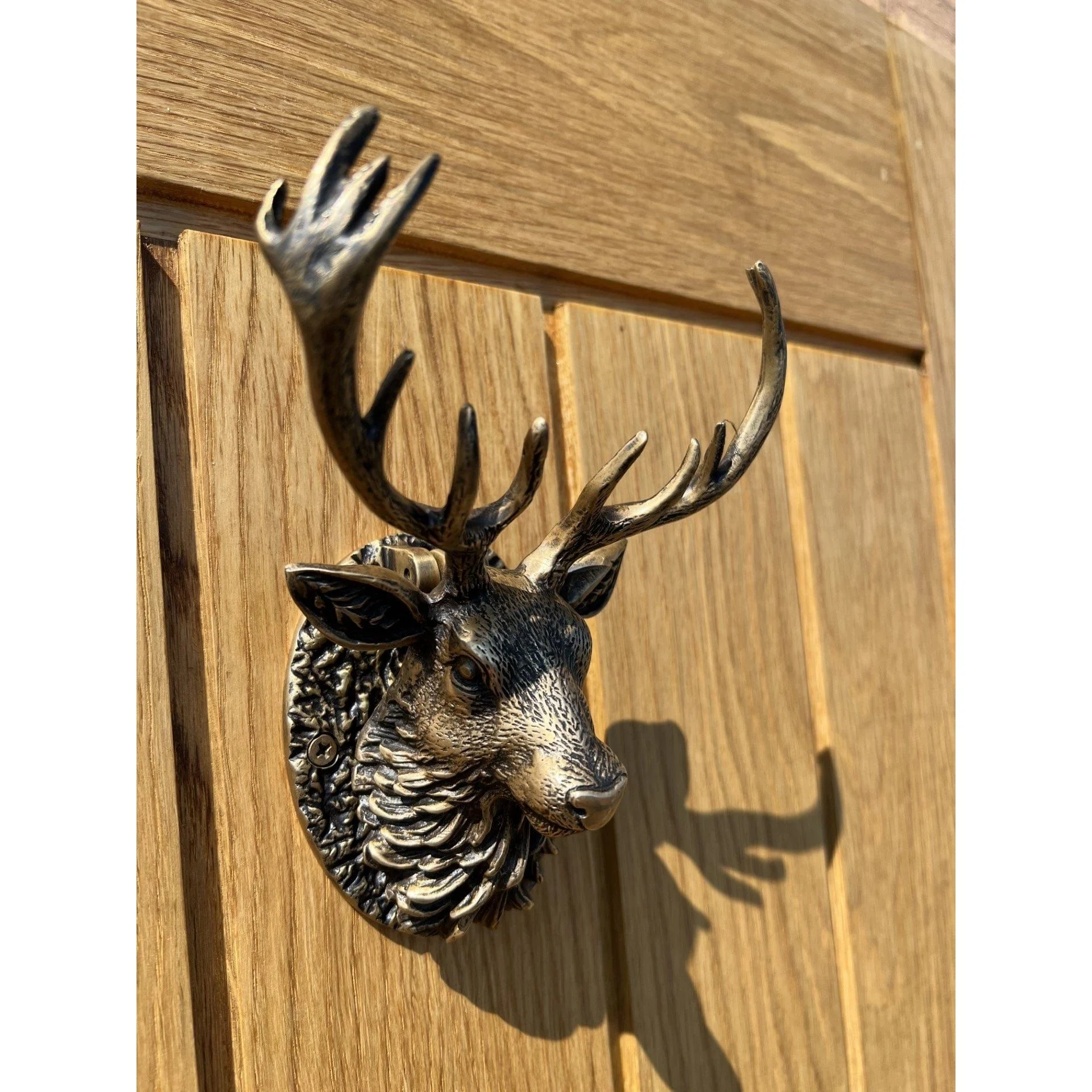 Stag Door Knocker - Heritage Finish - Image 9
