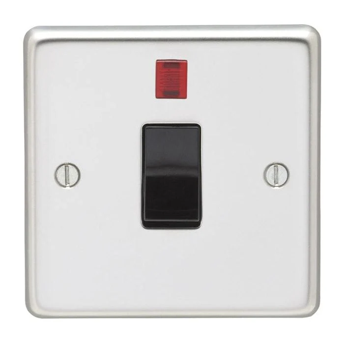 Stainless steel 20Amp Switch With Neon Indicator - Polished Stainless Steel - Image 3