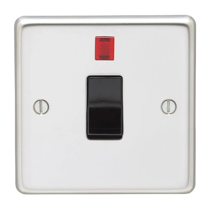 Stainless steel 20Amp Switch With Neon Indicator - Polished Stainless Steel - Image 4