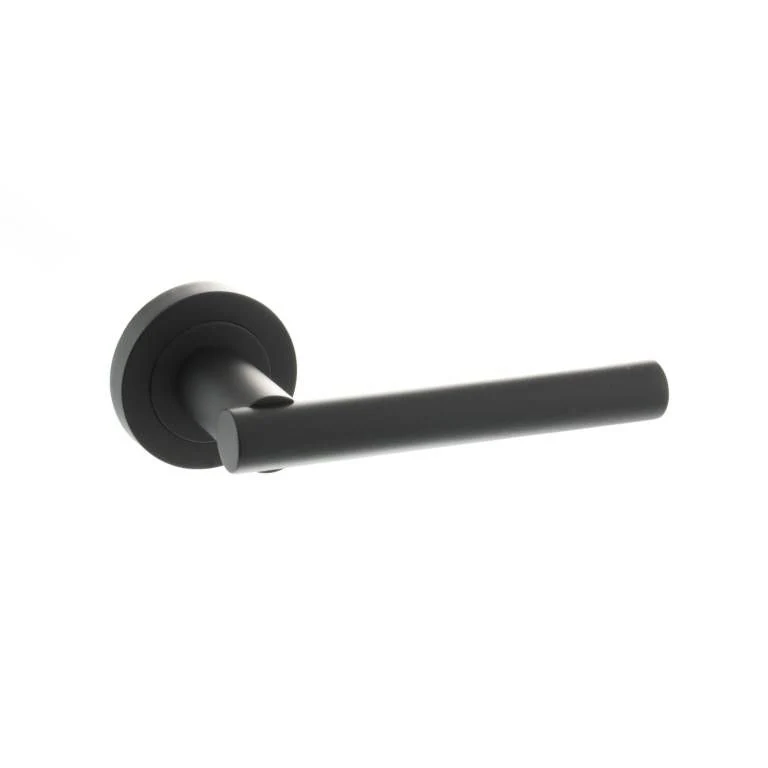 STATUS Nebraska Lever Door Handle on Round Rose - Image 6
