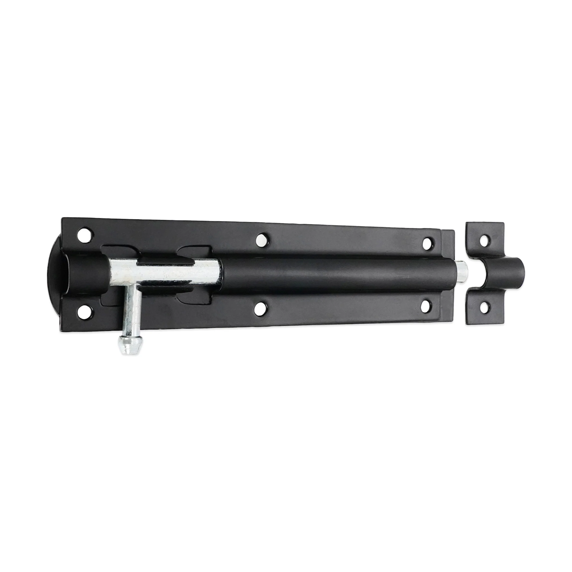 Straight Barrel Bolt – Black & Zinc Door Security Bolt - Image 6