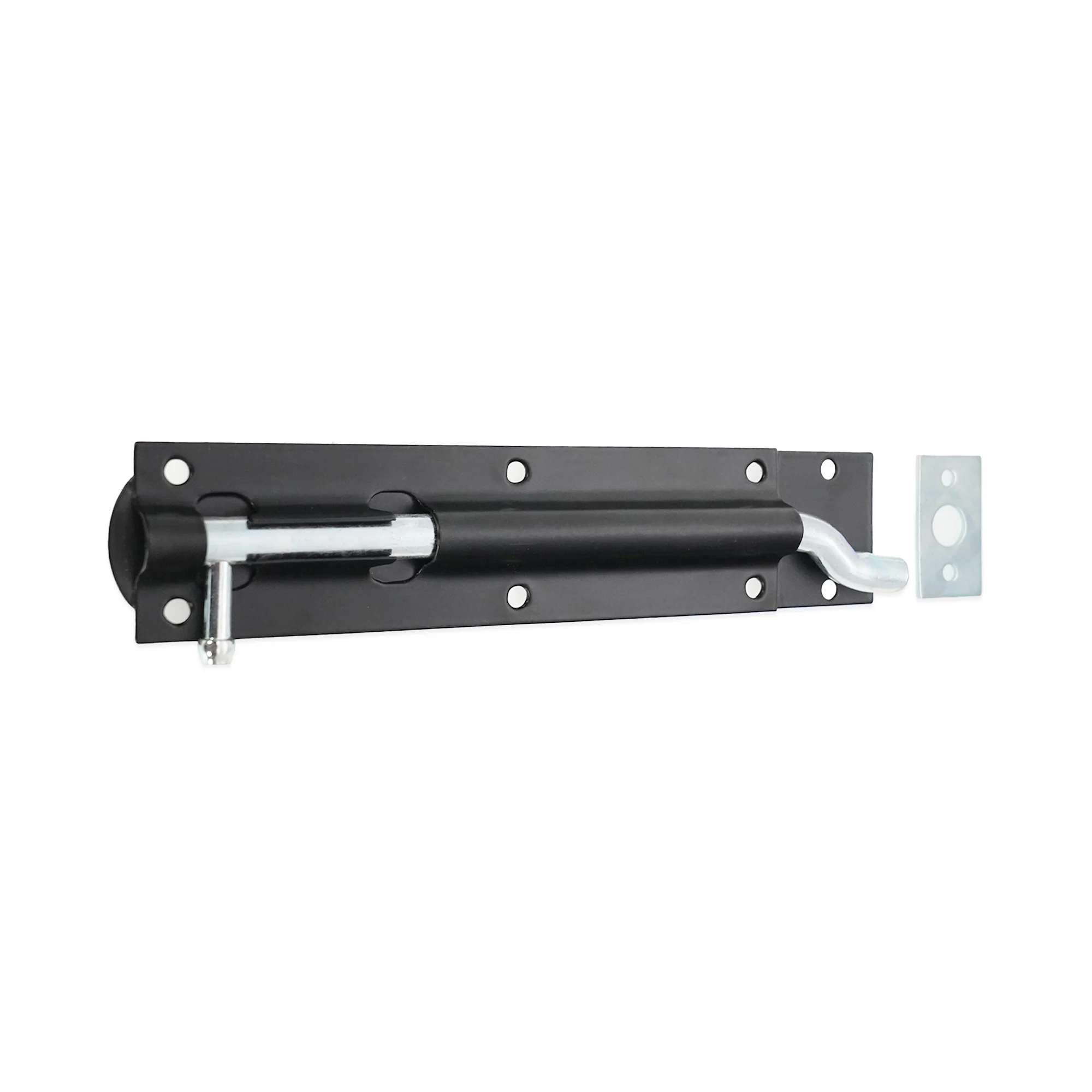 Necked Barrel Bolt – Black & Zinc Door Security Bolt - Image 6