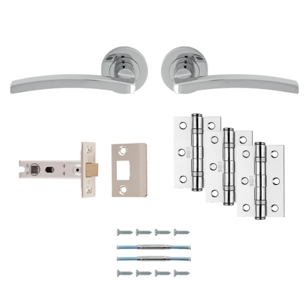 Carlisle Brass Tavira Door Handle Pack — Lever, Latch & Hinges (5 Finishes) - Image 3