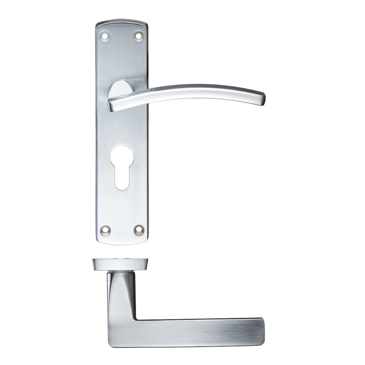 Toledo Lever Euro Lock (47.5mm c/c) On Backplate 170mm x 40mm