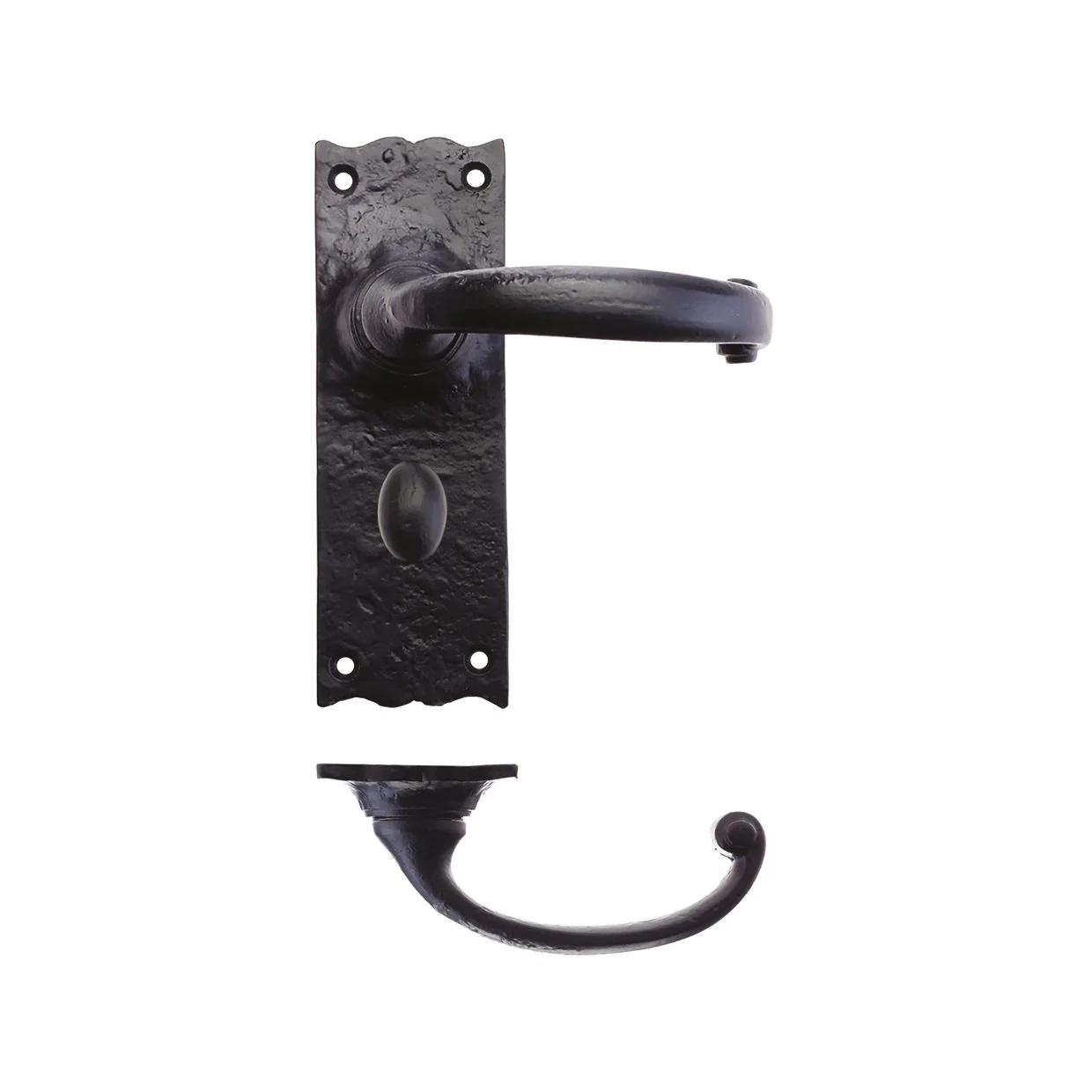 Traditional Lever on Backplate – 6" - Image 3