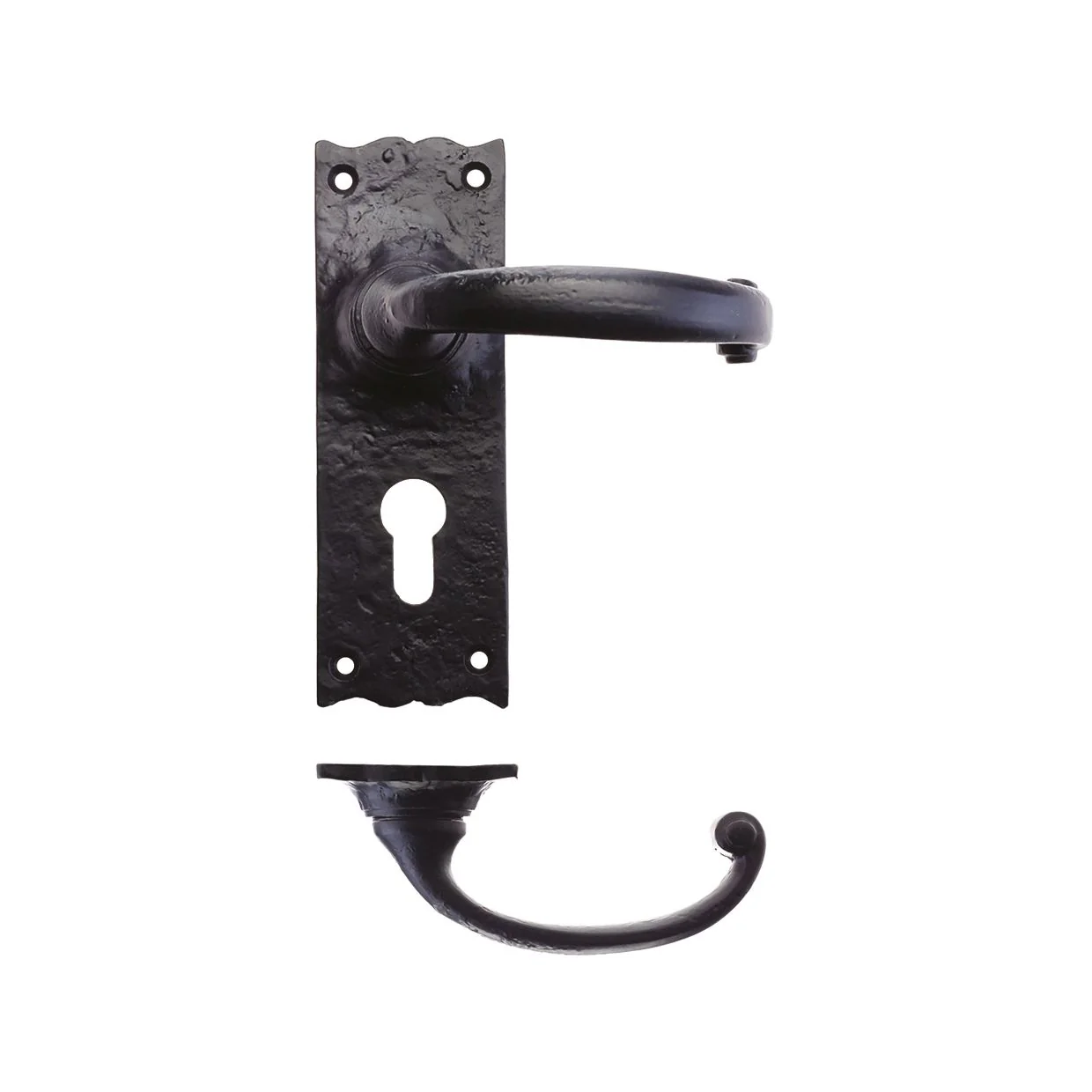 Traditional Lever on Backplate – 6" - Image 4