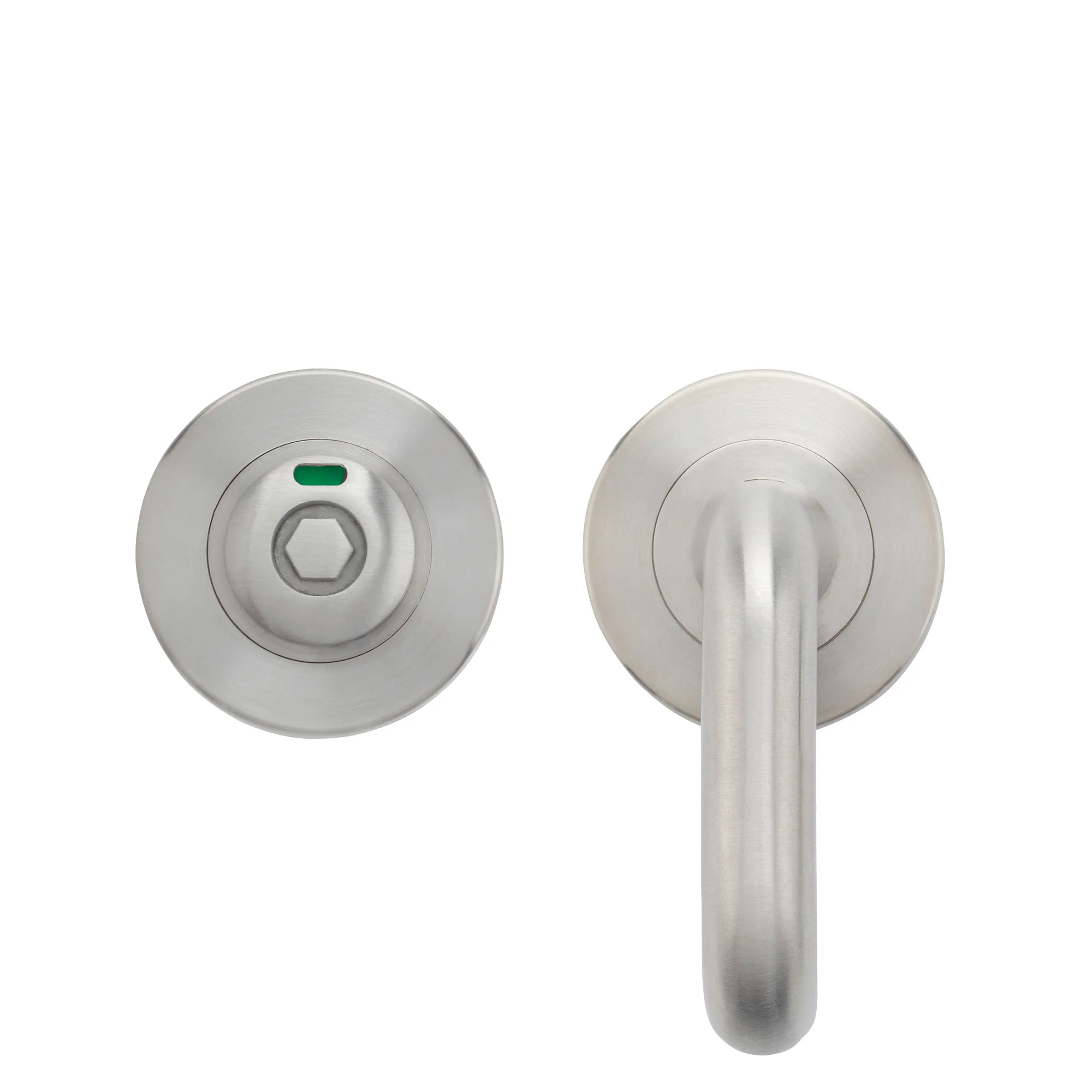 Accessible Turn and HEX Release with Indicator on 52mm rose- Screw On Cover - 5mm spindle - Grade 304 - Image 2