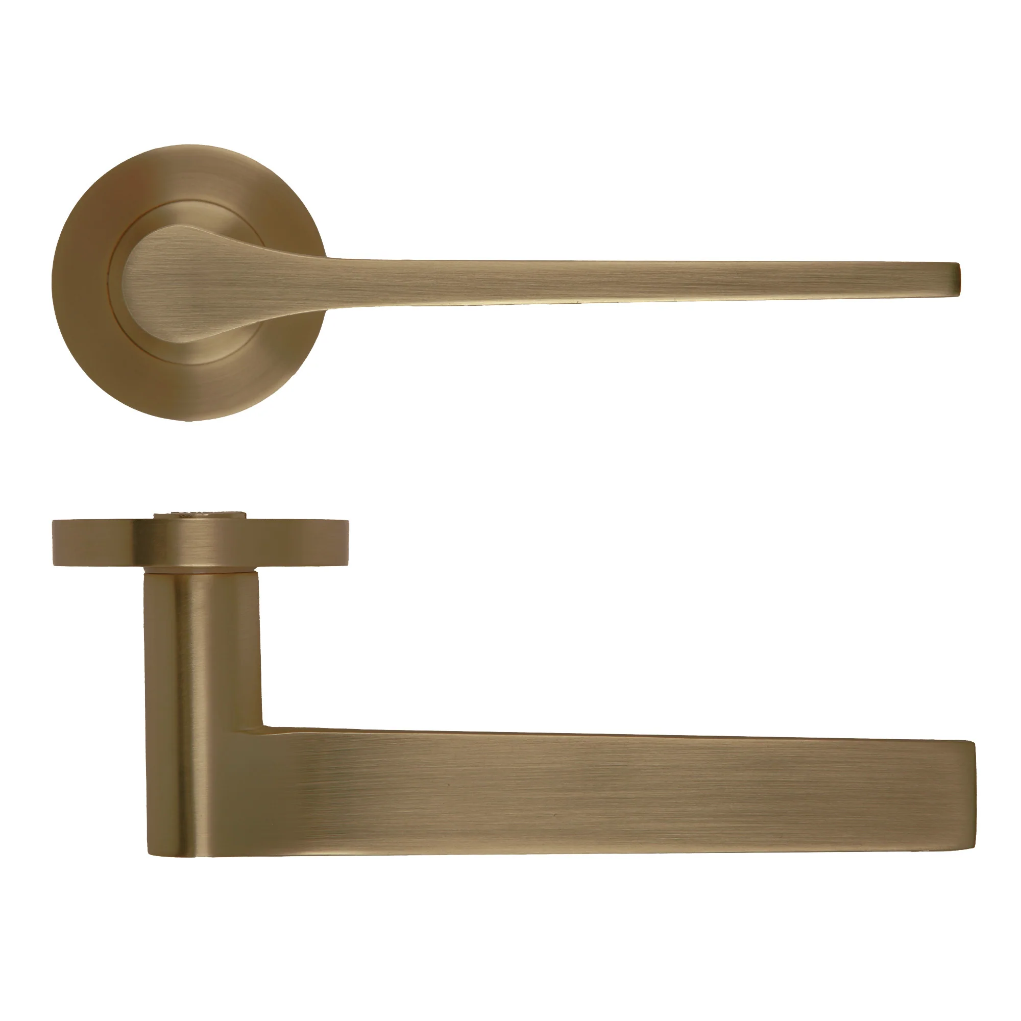 Gio Lever Handle on Round Rose - Image 2