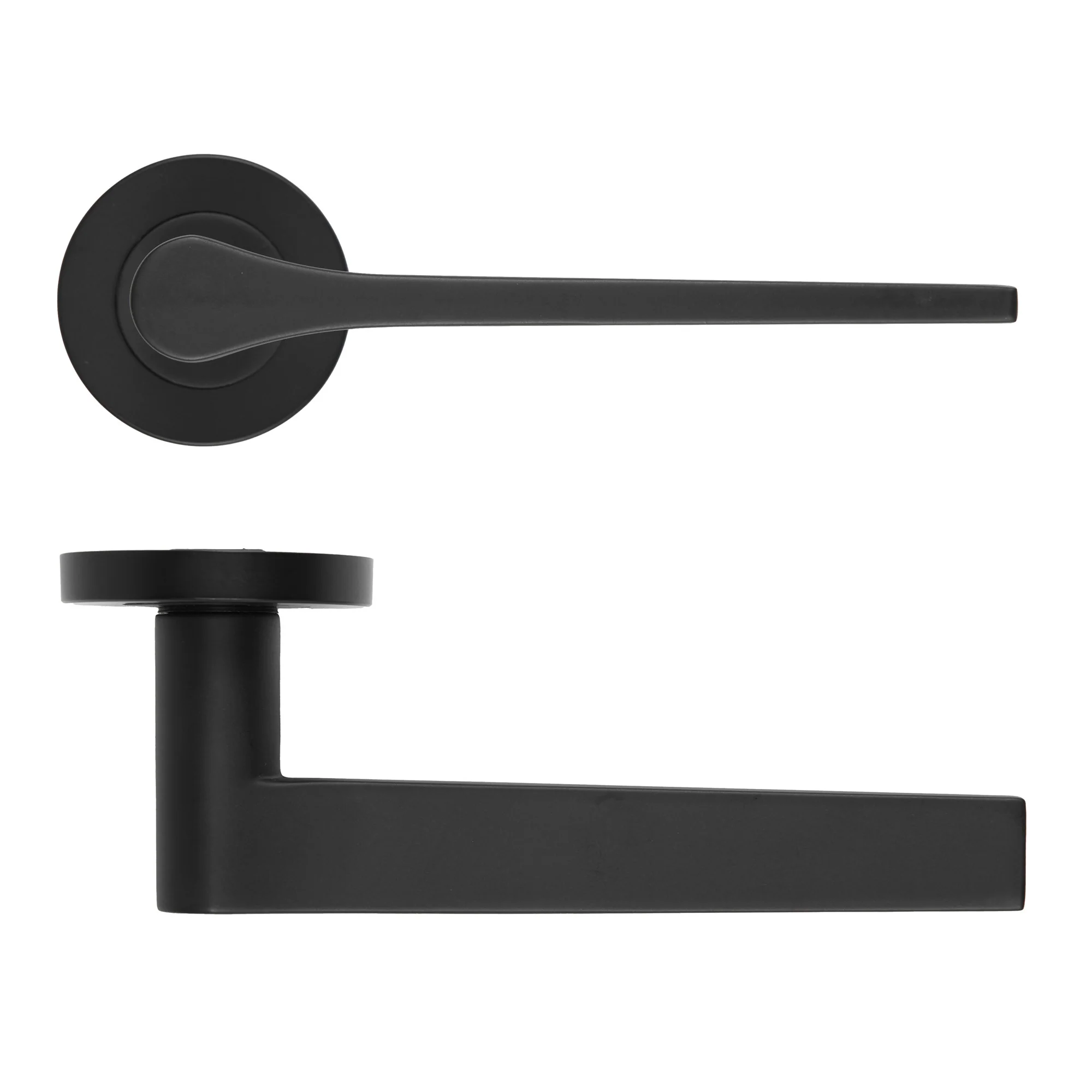 Gio Lever Handle on Round Rose - Image 3