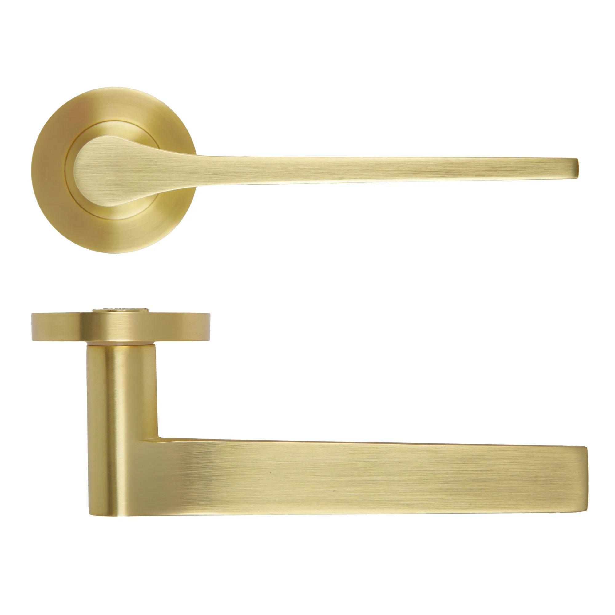 Gio Lever Handle on Round Rose - Image 4