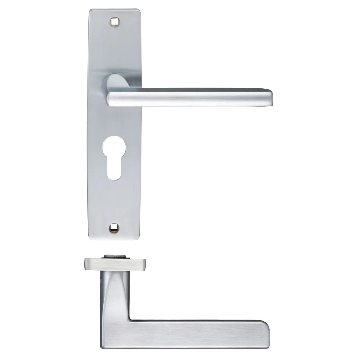 Venice Lever Euro Lock (47.5mm c/c) On Backplate - 180x43mm - Image 4