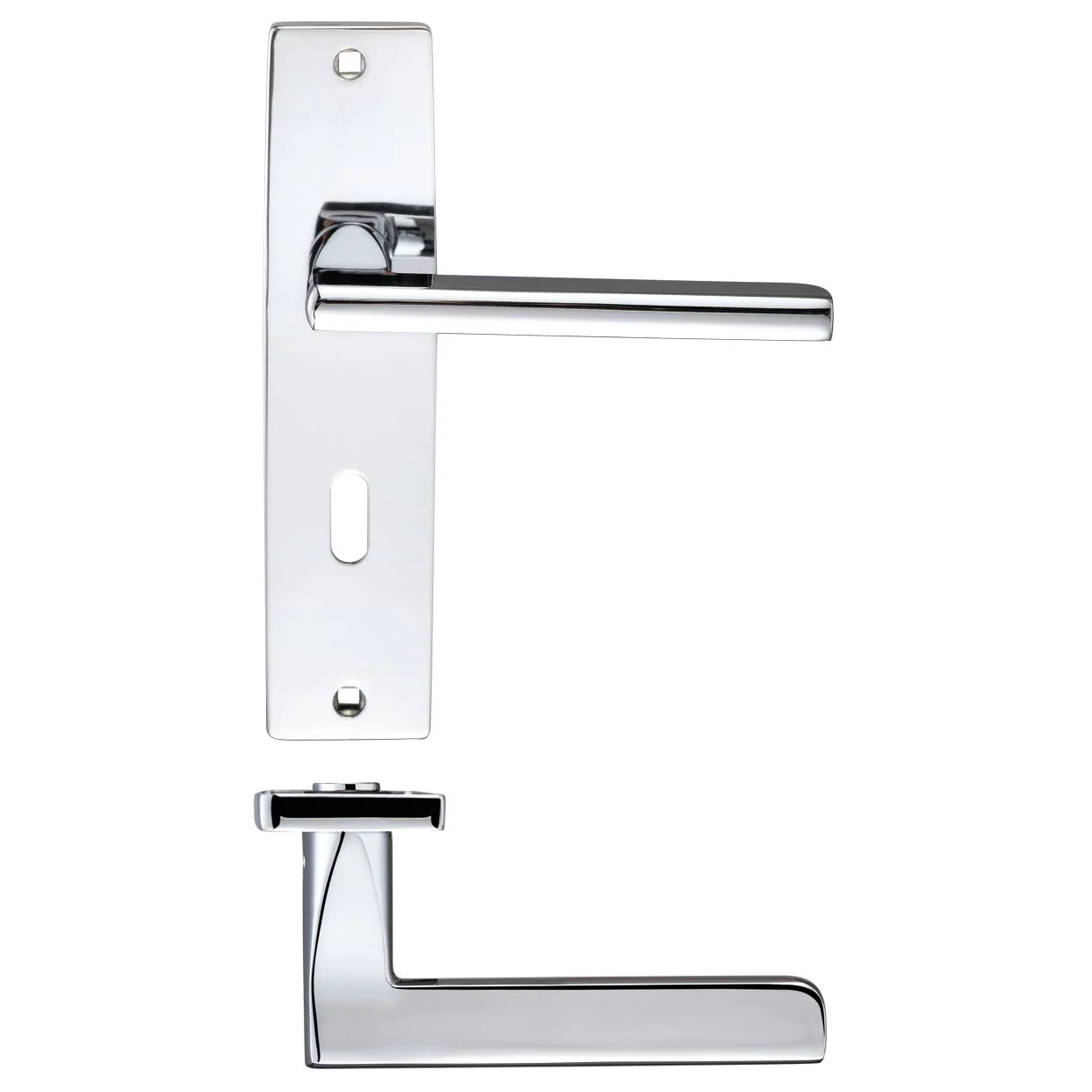 Venice Lever Lock (57mm c/c) On Backplate - 180x43mm - Image 2
