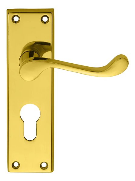 Victorian Scroll Lever on Backplate - Image 4