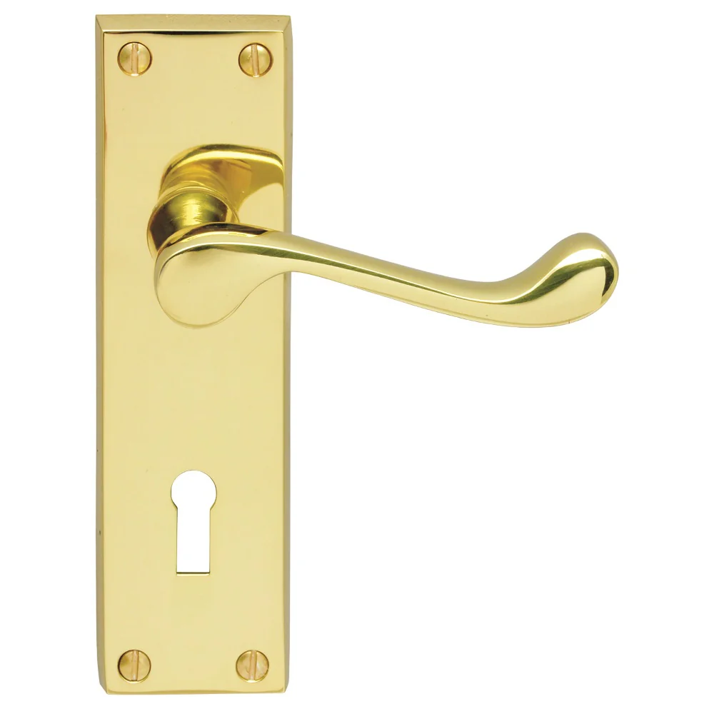 Victorian Scroll Lever on Backplate - Image 5