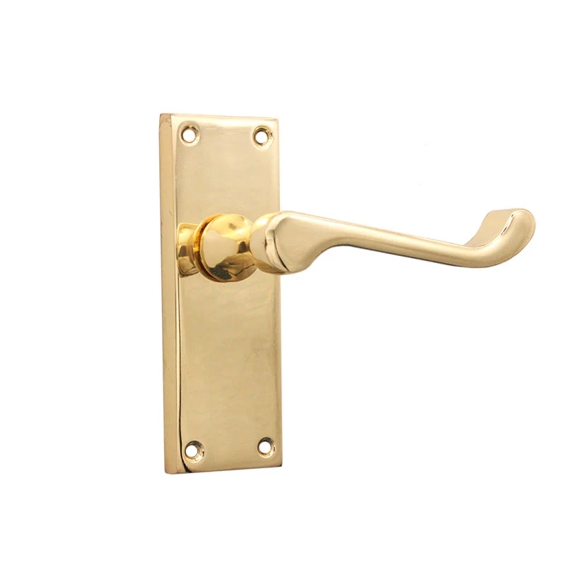 Victorian (Scroll) Lever on Backplate Door Handle - Image 3