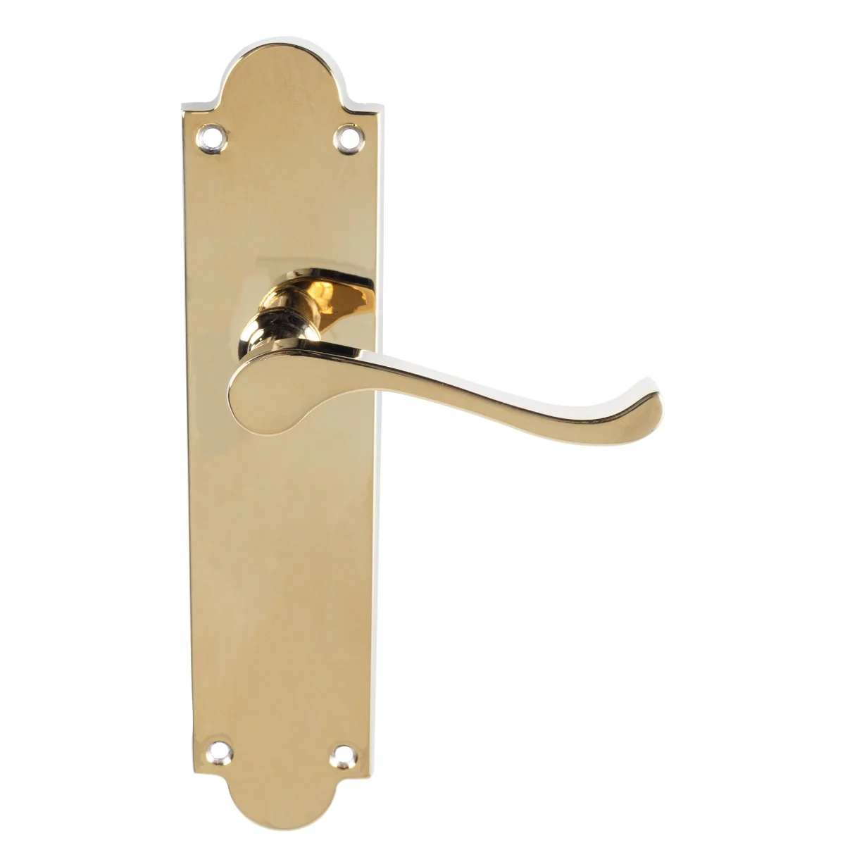 Victorian Scroll Lever On Shaped Backplate - (Contract Range) - Image 3