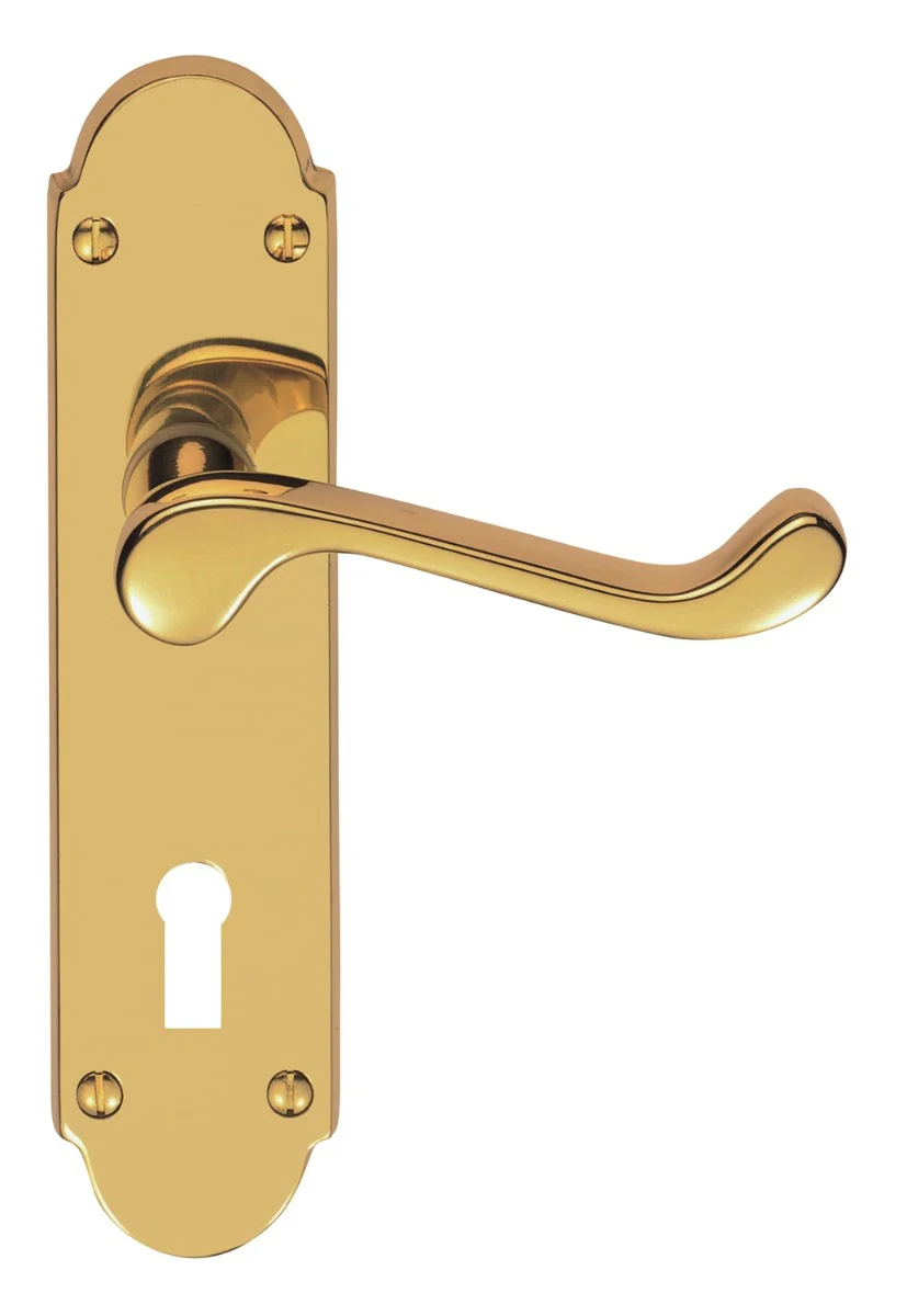 Victorian Scroll Lever On Shaped Backplate - (Contract Range) - Image 5