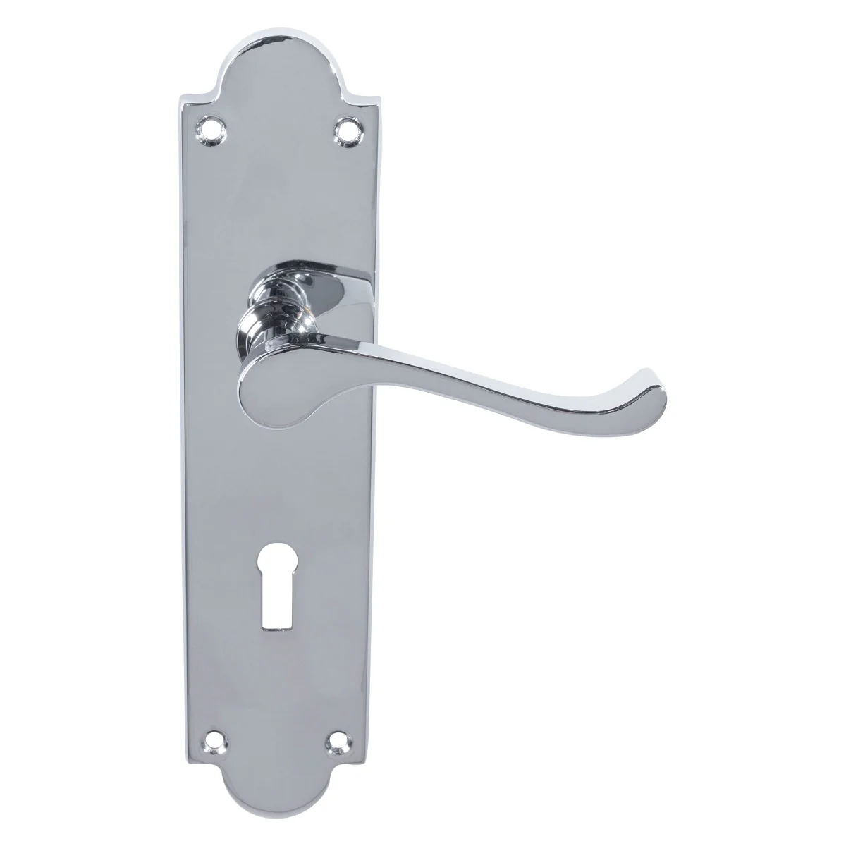 Victorian Scroll Lever On Shaped Backplate - (Contract Range) - Image 8