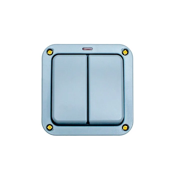 Utility 2 Gang Switch - Grey - Image 2