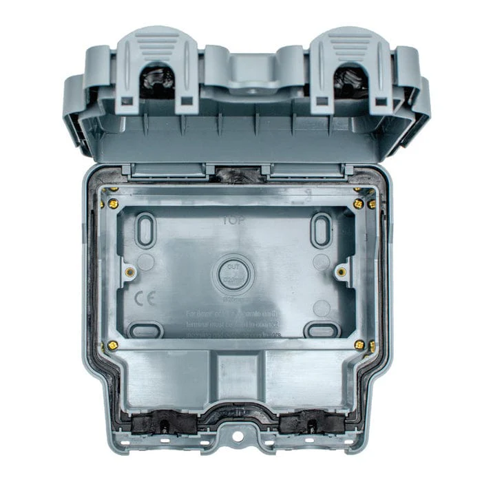 Utility 2 Gang Enclosure - Grey